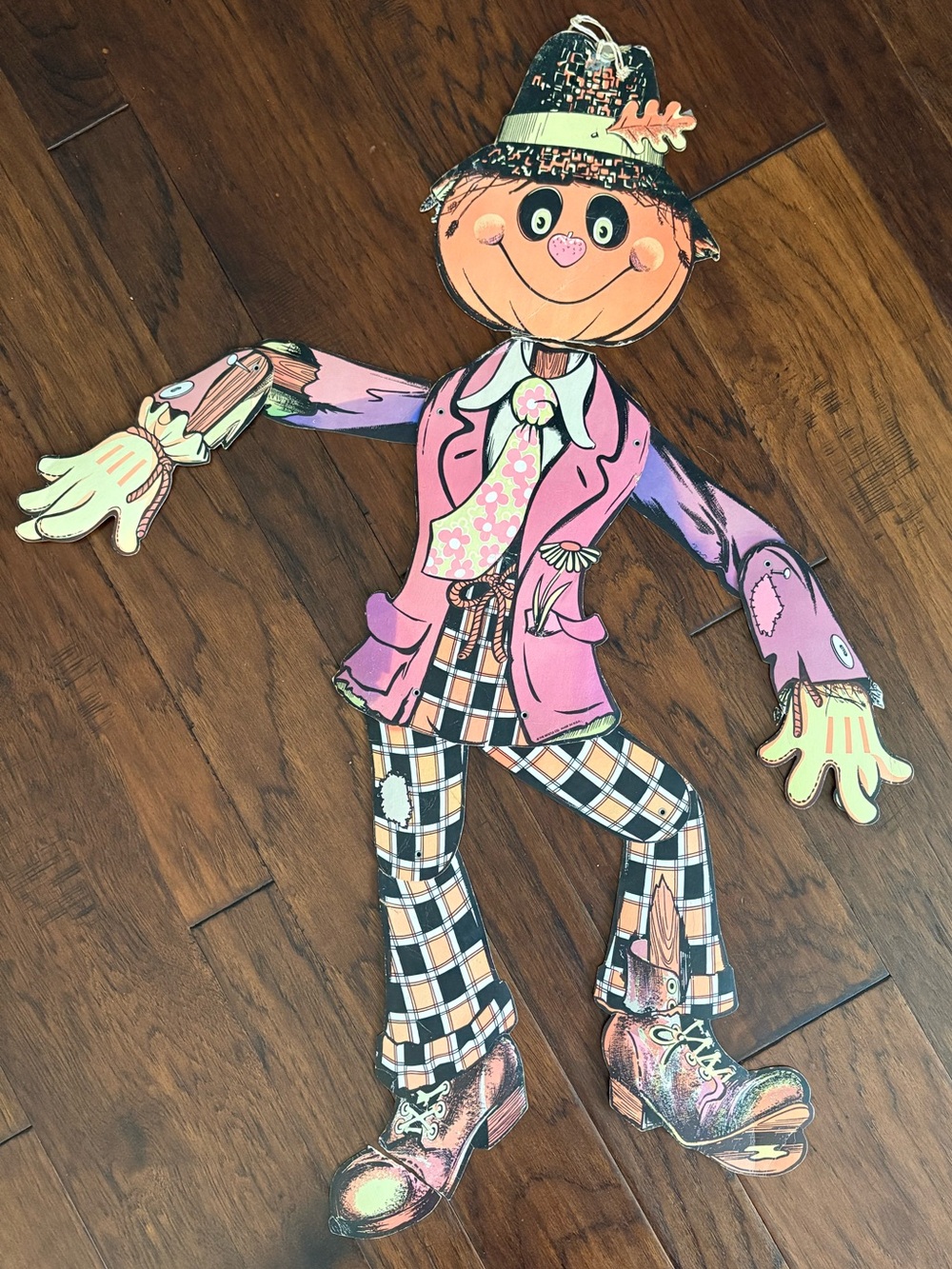 VTG The Beistle Co Happy Scarecrow Kids Décor with Jacket and Accessories